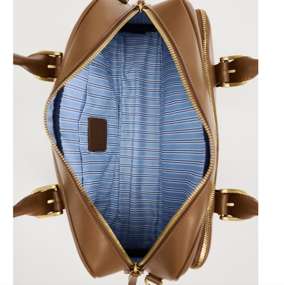 Vegan Leather Bowling Bag - Picture 3 of 10